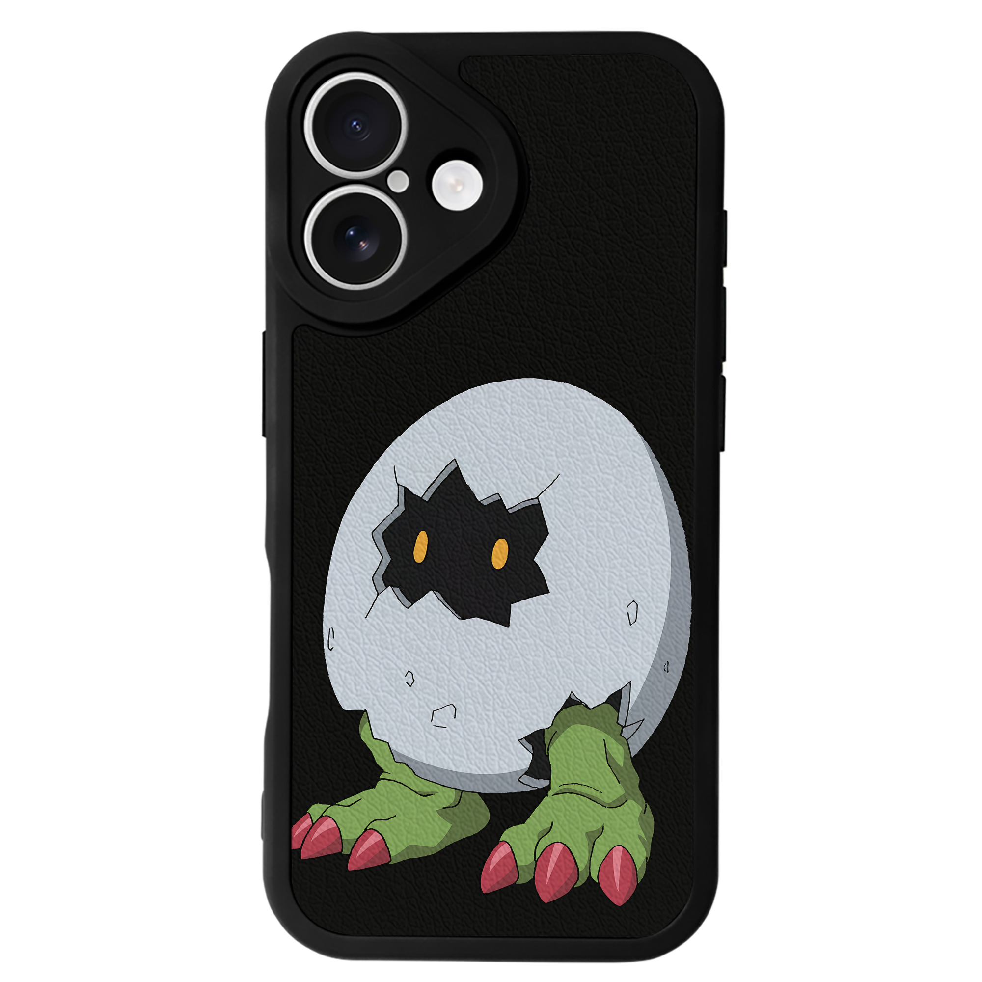 （画像用） Digimon デジタルモンスター/デジモン 【iPhone 16シリーズ対応】シリコンスマホケース（レザー調） 材質：シリコン